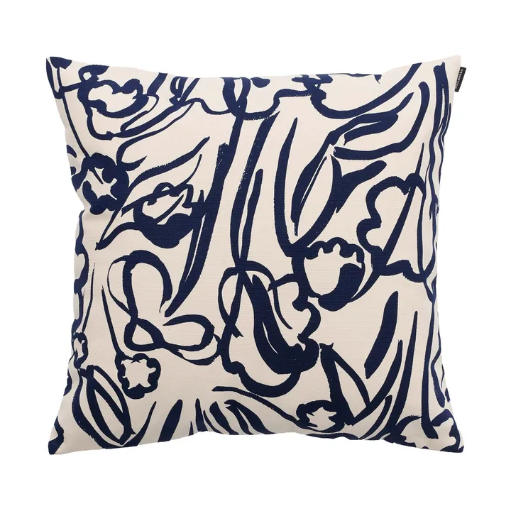 Ensikukat tyynynpäällinen - Off white–tummansininen - Marimekko