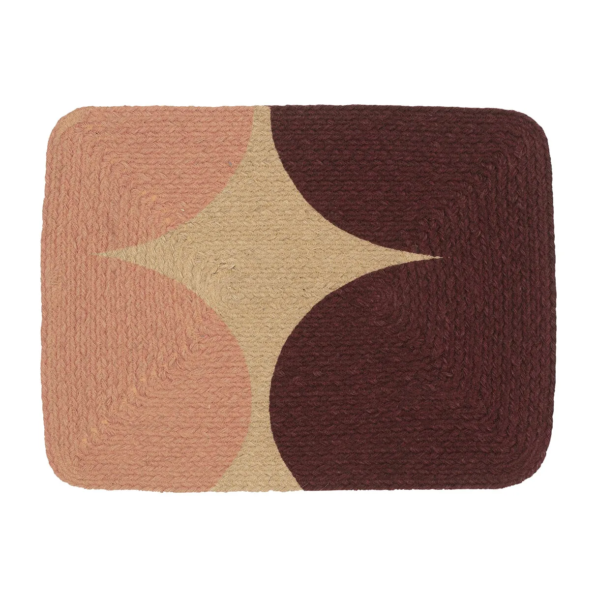 Härkä Juutti -pöytätabletti, Juutti-burgundy-peach Marimekko