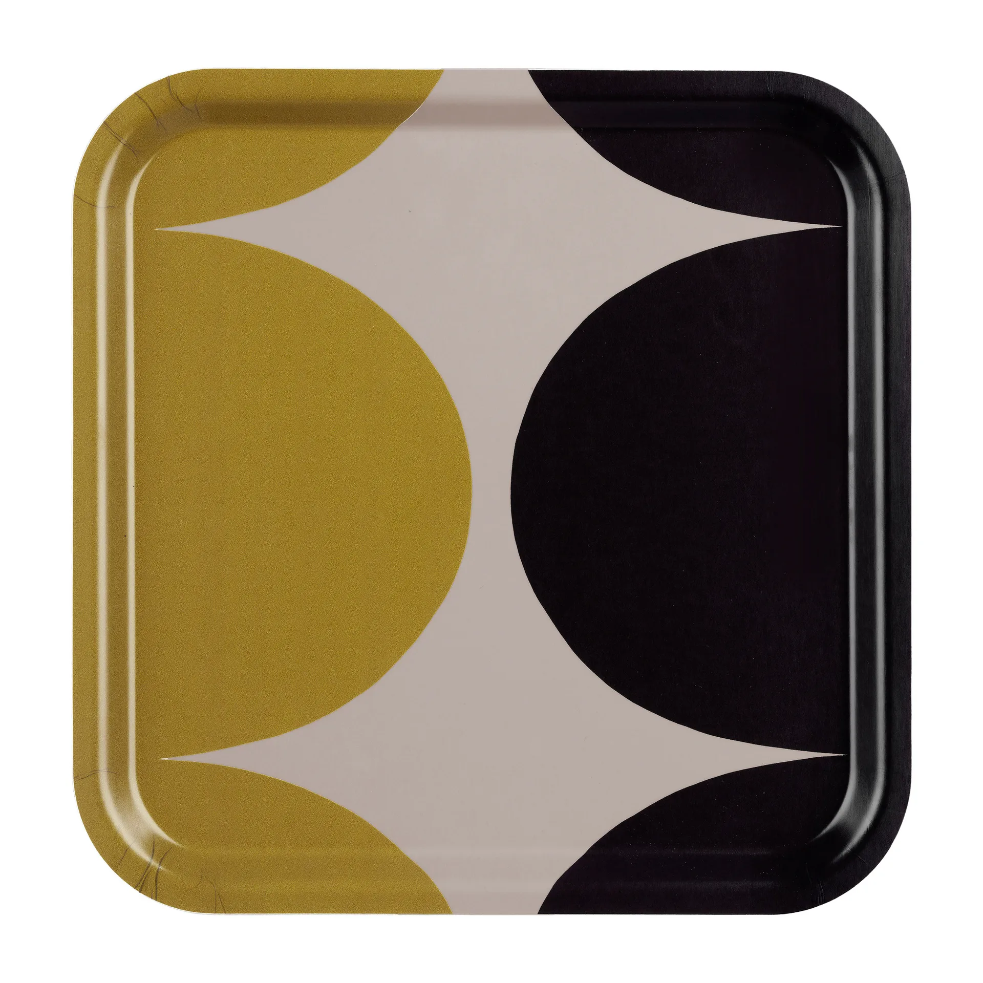 Härkä tarjotin 32x32 cm, clay-coal-fall yellow Marimekko