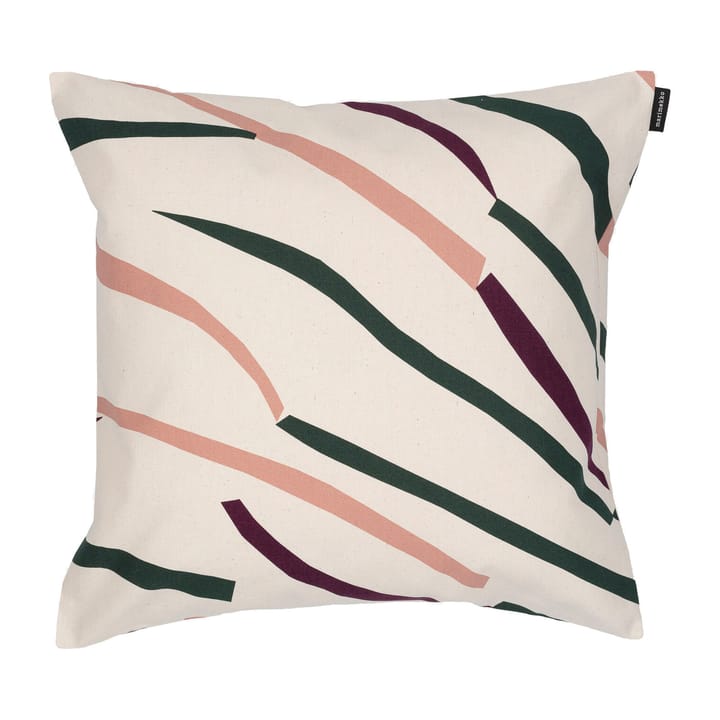 Heinikko tyynynpäällinen 40 x 40 cm, Linen-red-dark-green Marimekko