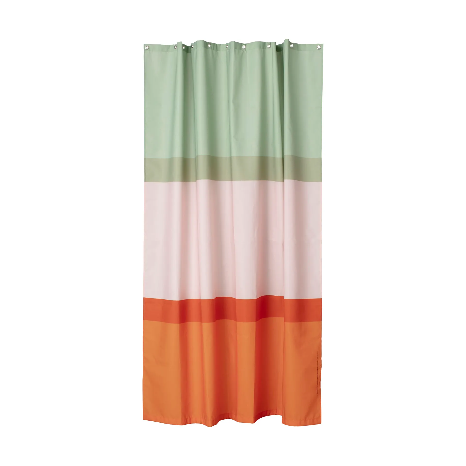 Hennika suihkuverho 180x200 cm, Orange-light pink-sage Marimekko