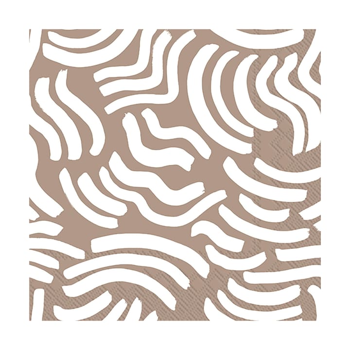Hyräily servetti 33x33 cm 20 kpl, Vaaleanruskea Marimekko