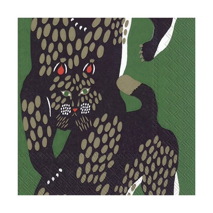 Ilves servetti 33 x 33 cm 20-pakkaus - Green - Marimekko