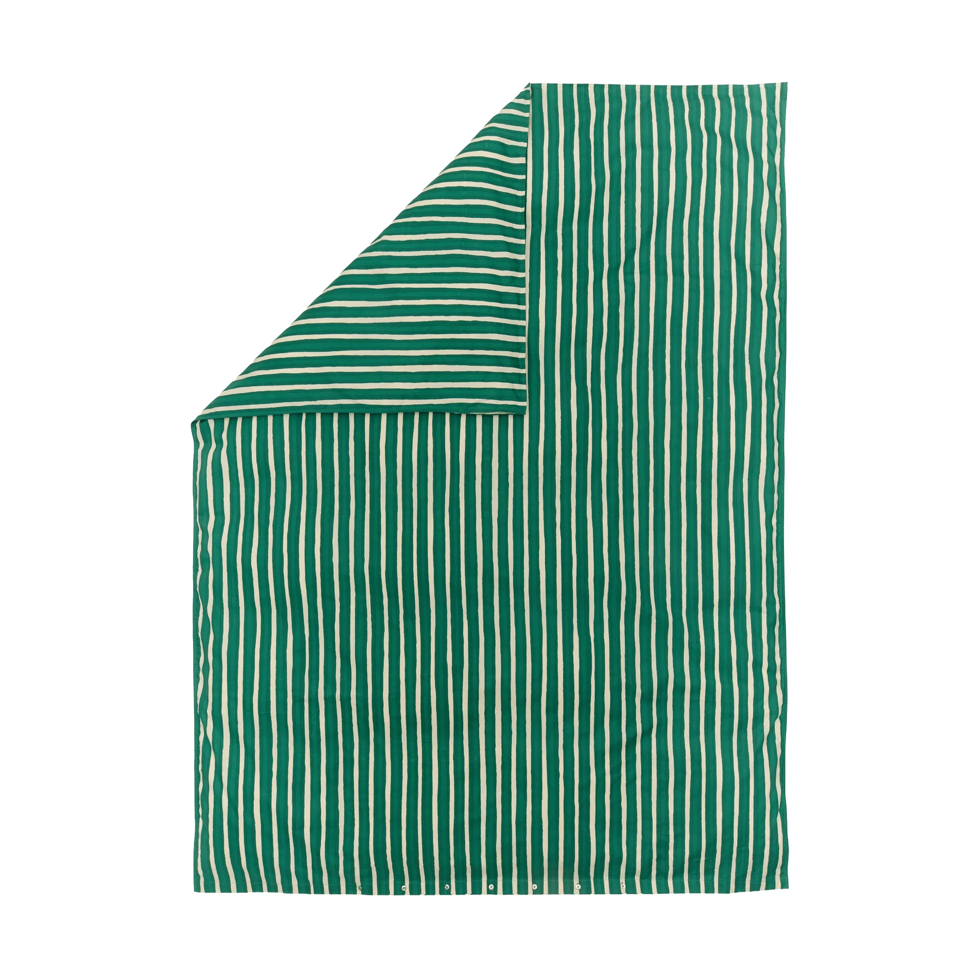 Iso Piccolo pussilakana, Off white-smaragdinvihreä Marimekko