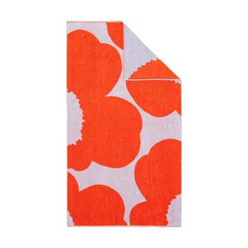 Iso Unikko kylpypyyhe - Blue lila-orange red, 100x180 cm - Marimekko