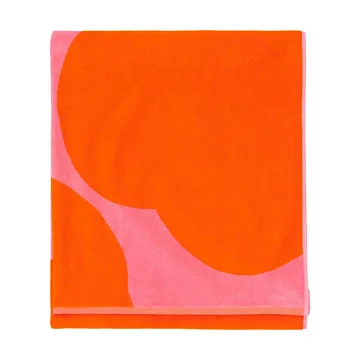 Iso Unikko kylpypyyhe - Pink-orange red, 100×180 cm - Marimekko