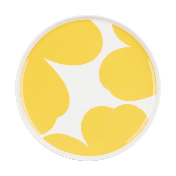 Iso Unikko lautanen Ø20 cm - White-spring yellow - Marimekko