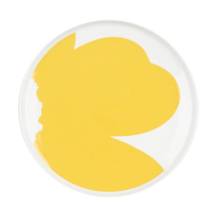 Iso Unikko lautanen Ø25 cm, White-spring yellow Marimekko