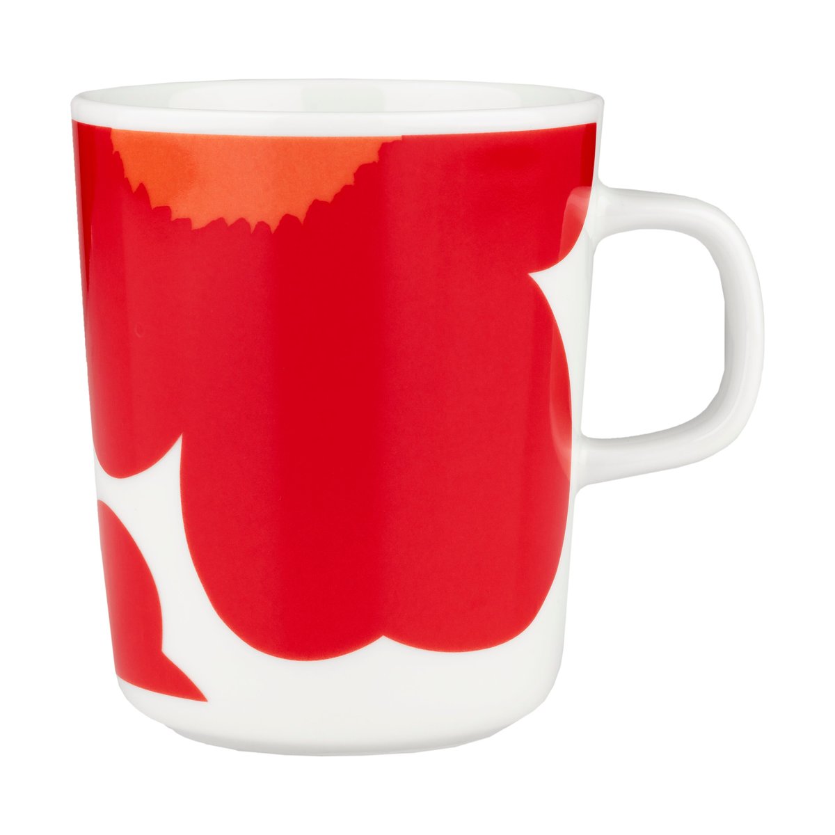 Marimekko Iso Unikko muki 25 cl Valkoinen-punainen | Skandinaavinen Sisustus | Kahvikupit | Valkoinen