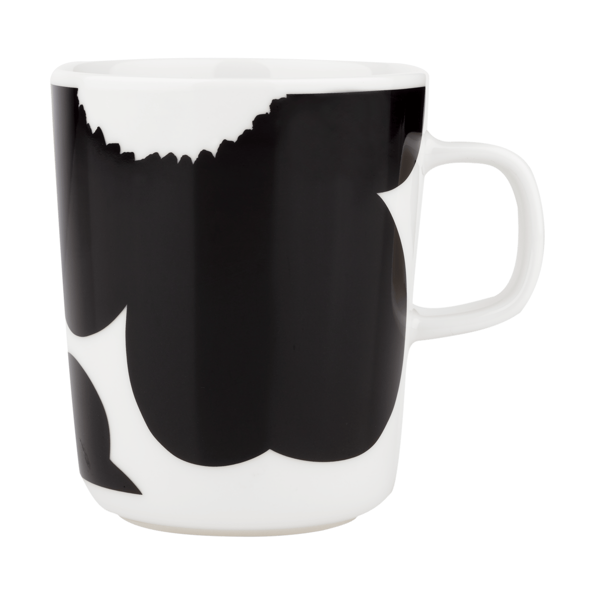 Marimekko Iso Unikko muki 25 cl White-black | Skandinaavinen Sisustus | Kahvikupit | Musta