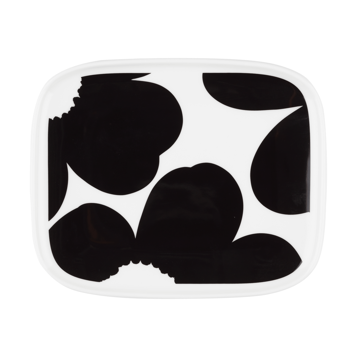 Marimekko Iso Unikko vati 12×15 cm White-black
