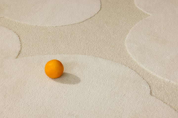Iso Unikko villamatto - Natural White, 140x200 cm - Marimekko