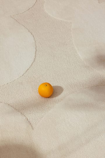 Iso Unikko villamatto - Natural White, 170x240 cm - Marimekko