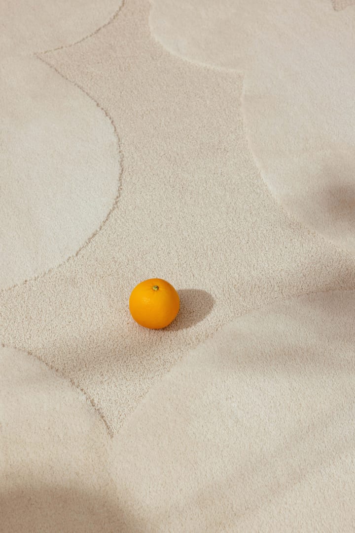 Iso Unikko villamatto, Natural White, 170x240 cm Marimekko