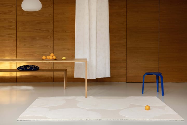 Iso Unikko villamatto, Natural White, 250x350 cm Marimekko
