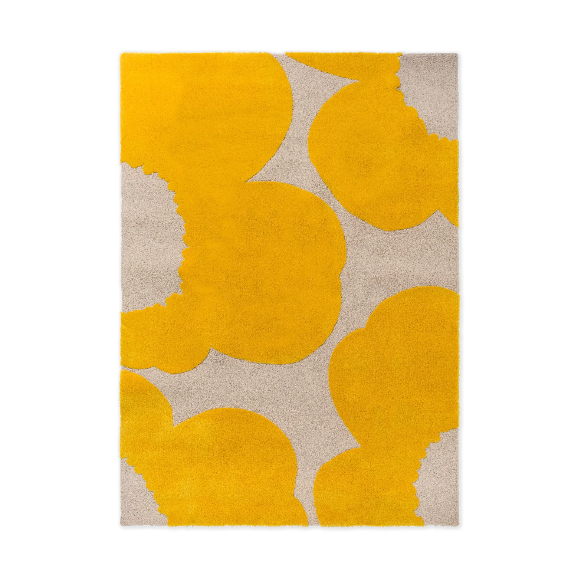 Iso Unikko villamatto, Yellow, 200x300 cm Marimekko