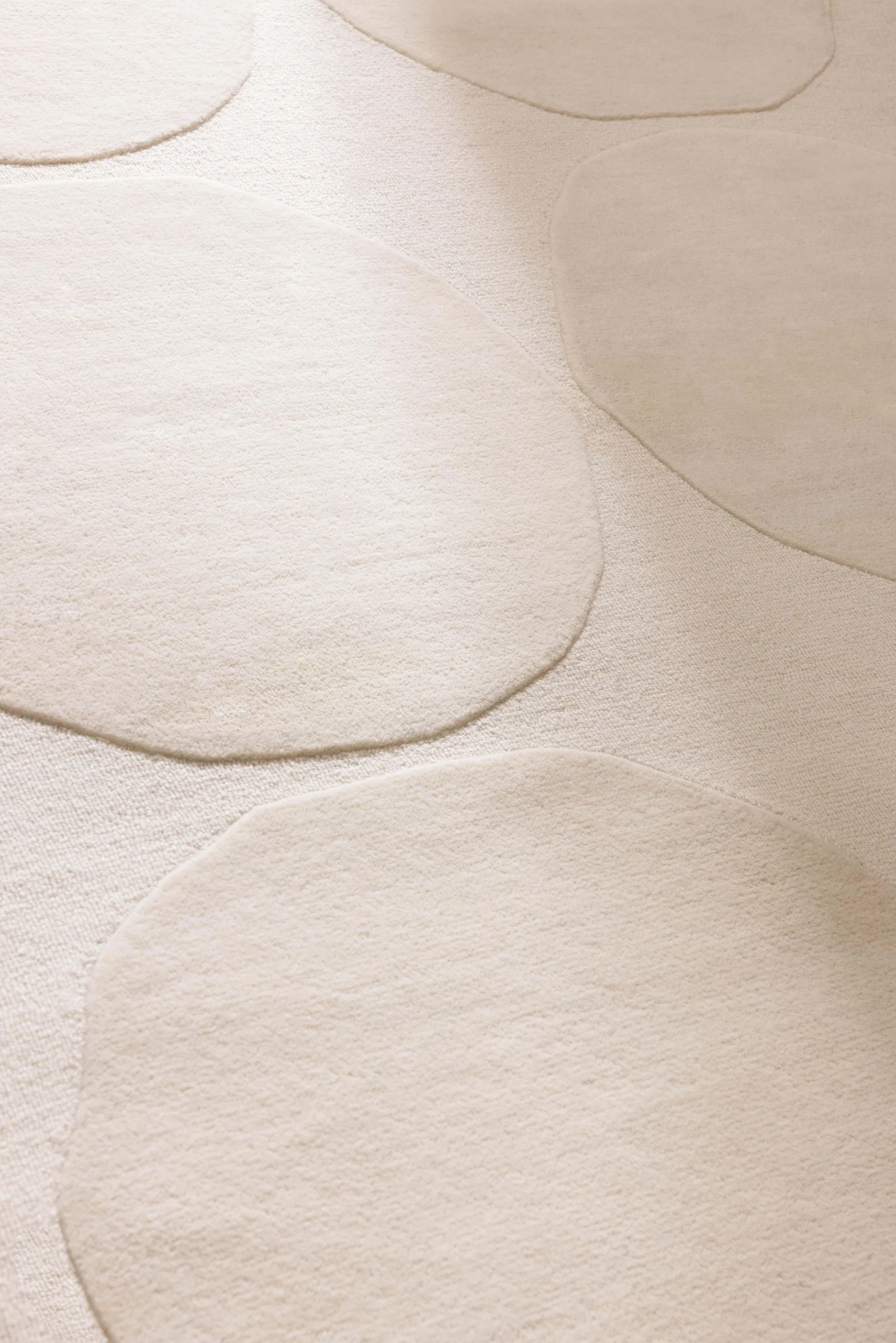 Isot Kivet villamatto, Natural White, 250x350 cm Marimekko