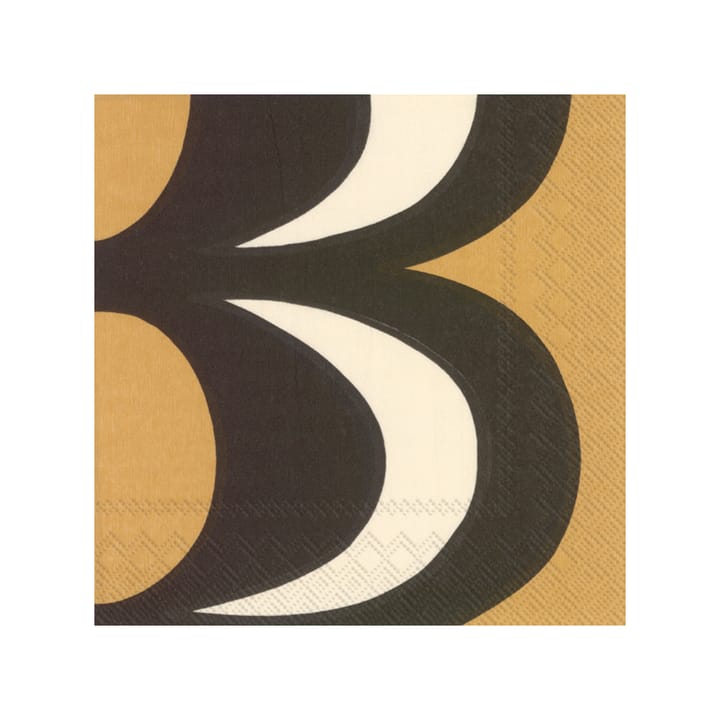 Kaivo servetti 33x33 cm 20-pakkaus - Black-cream - Marimekko