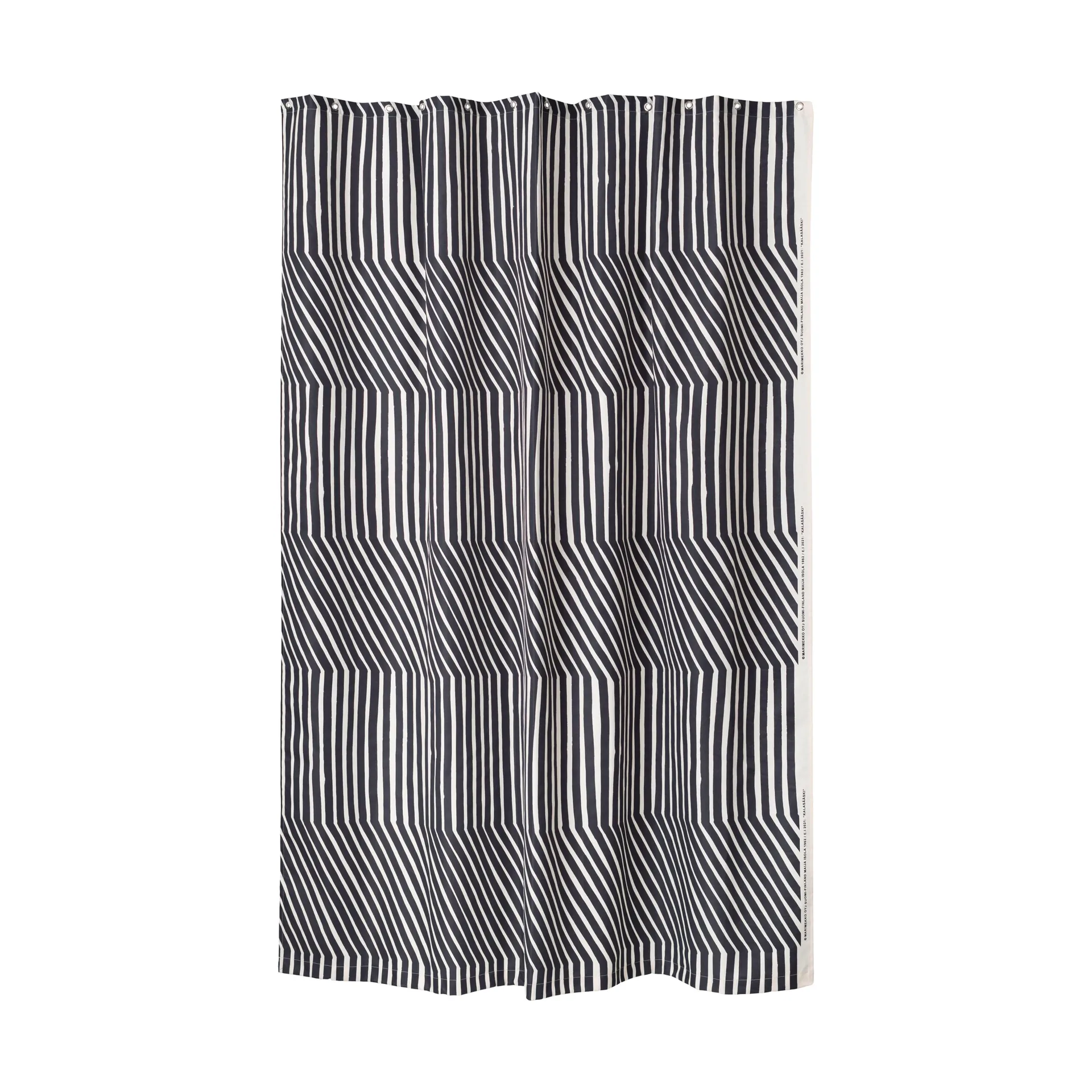 Kalasääski suihkuverho 180x200 cm, Off white-charcoal Marimekko