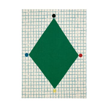 Kalendi & Losange keittiöpyyhe 43x60 cm 2 osaa - Cotton-red-green - Marimekko