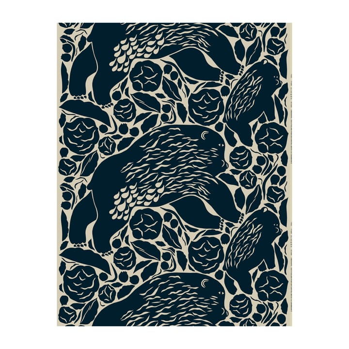 Karhuemo kangas puuvilla-pellava, Tummansininen Marimekko