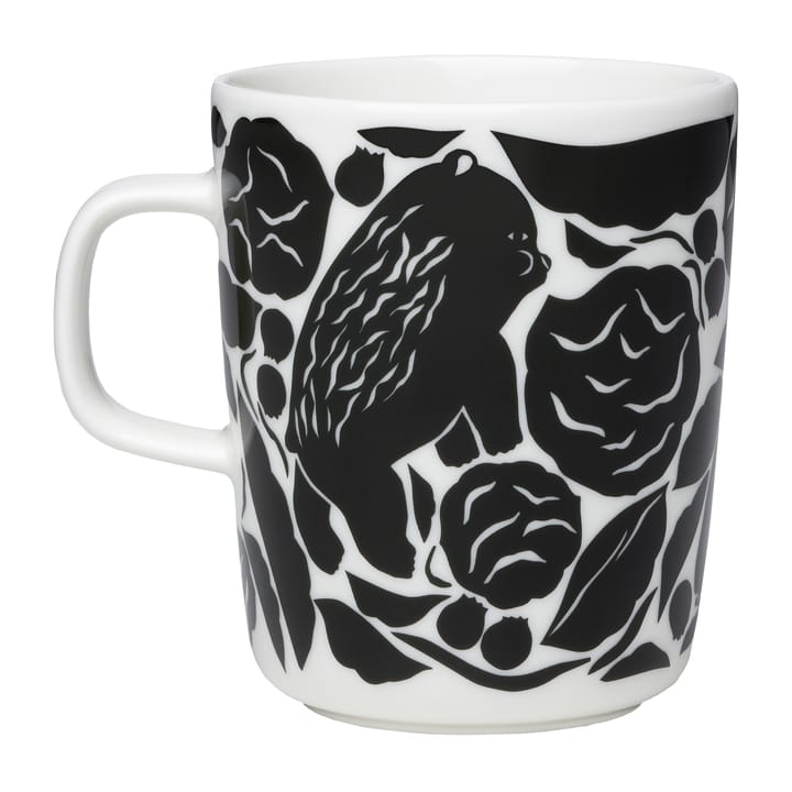 Karhuemo muki 2,5 dl, Valkoinen-Tummanvihreä Marimekko