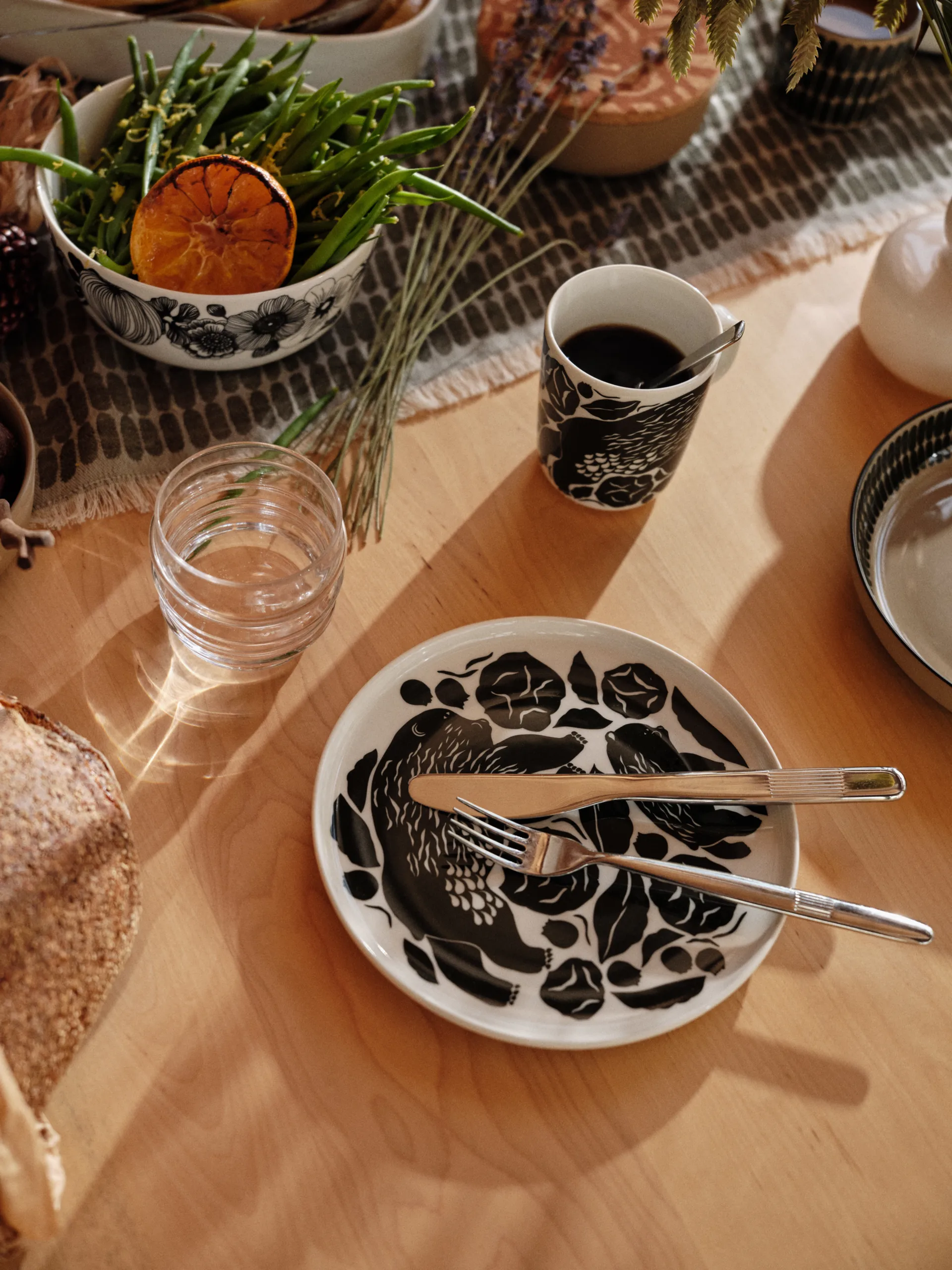 Karhuemo muki 2,5 dl, Valkoinen-Tummanvihreä Marimekko