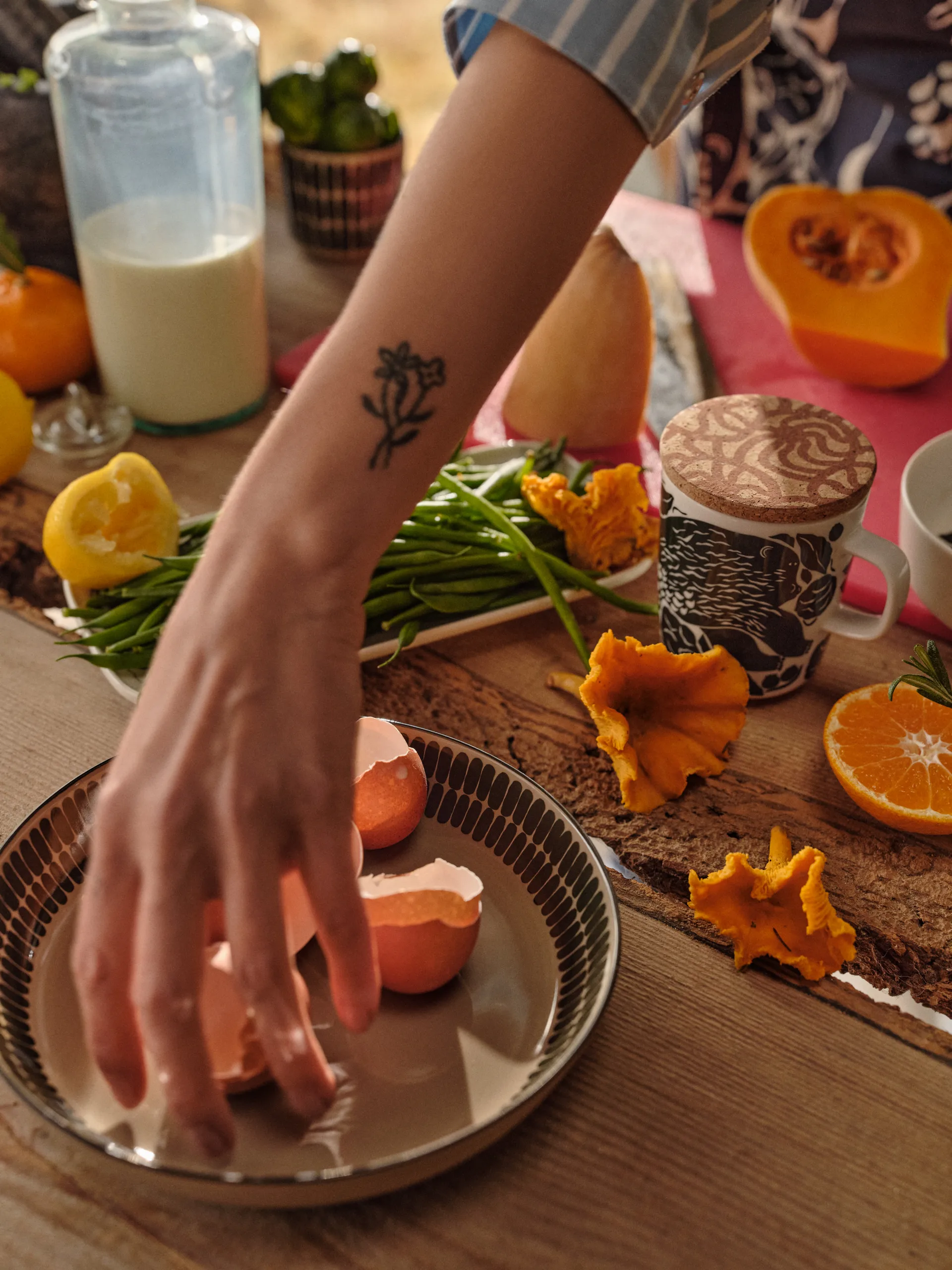 Karhuemo muki 2,5 dl, Valkoinen-Tummanvihreä Marimekko