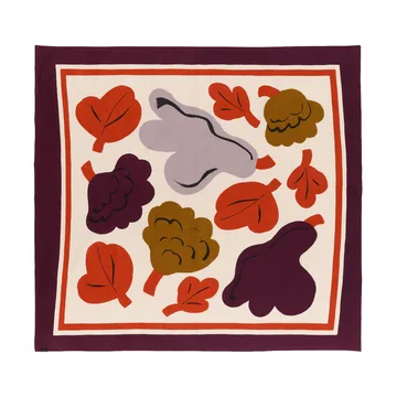 Kukasta Kukkaan hertta - Hay-plum-bronze-terracotta, 140x140 cm - Marimekko