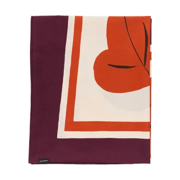 Kukasta Kukkaan hertta - Hay-plum-bronze-terracotta, 140x140 cm - Marimekko