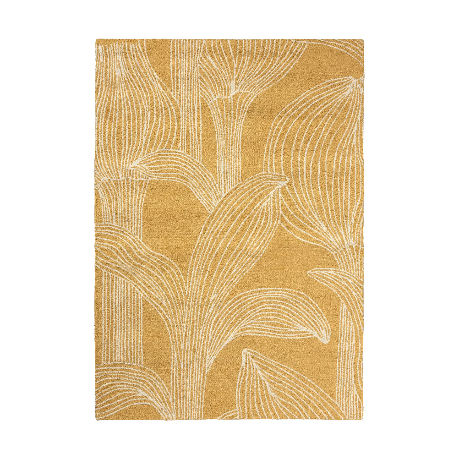 Kukat puhkeavat matto ulkokäyttöön, Olki, 160x230 cm Marimekko