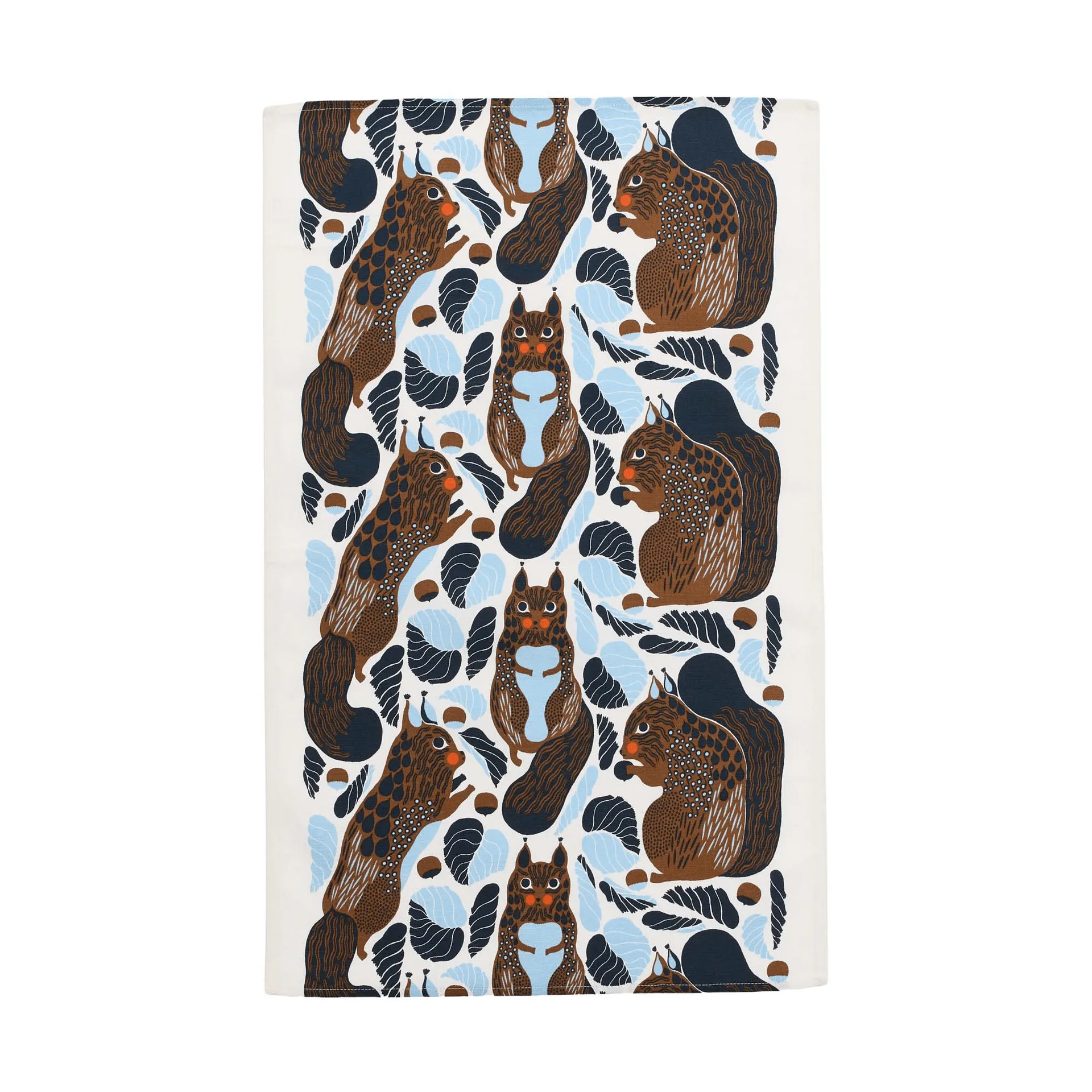 Kurre keittiöpyyhe 43x70 cm, Valkoinen–vaaleansininen–toffee Marimekko