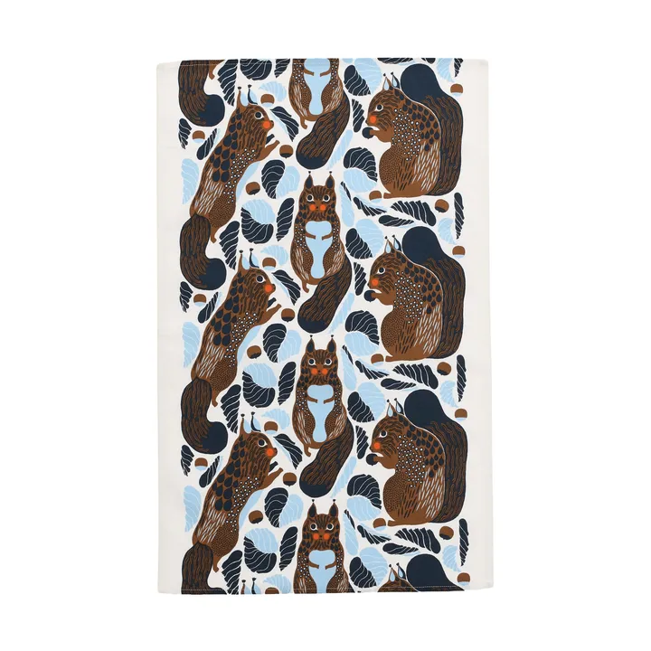 Kurre keittiöpyyhe 43x70 cm - Valkoinen–vaaleansininen–toffee - Marimekko