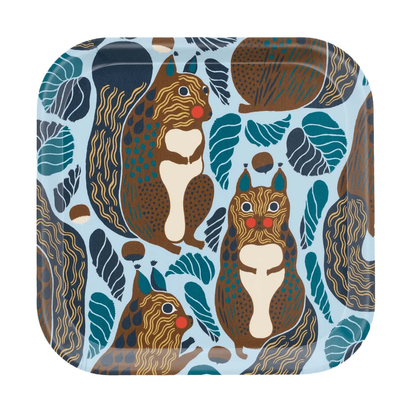 Kurre-tarjotin, Sky blue-monivärinen Marimekko