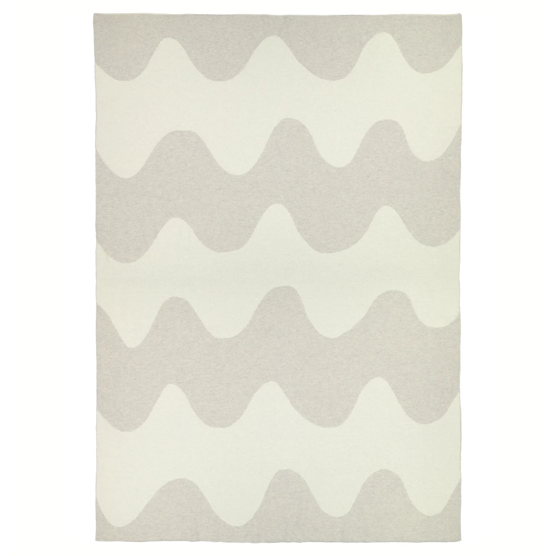 Lokki huopa neulottu 130x180 cm, Beige-valkoinen Marimekko