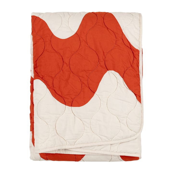 Lokki Pergola tikattu huopa - Burnt orange-off white - Marimekko