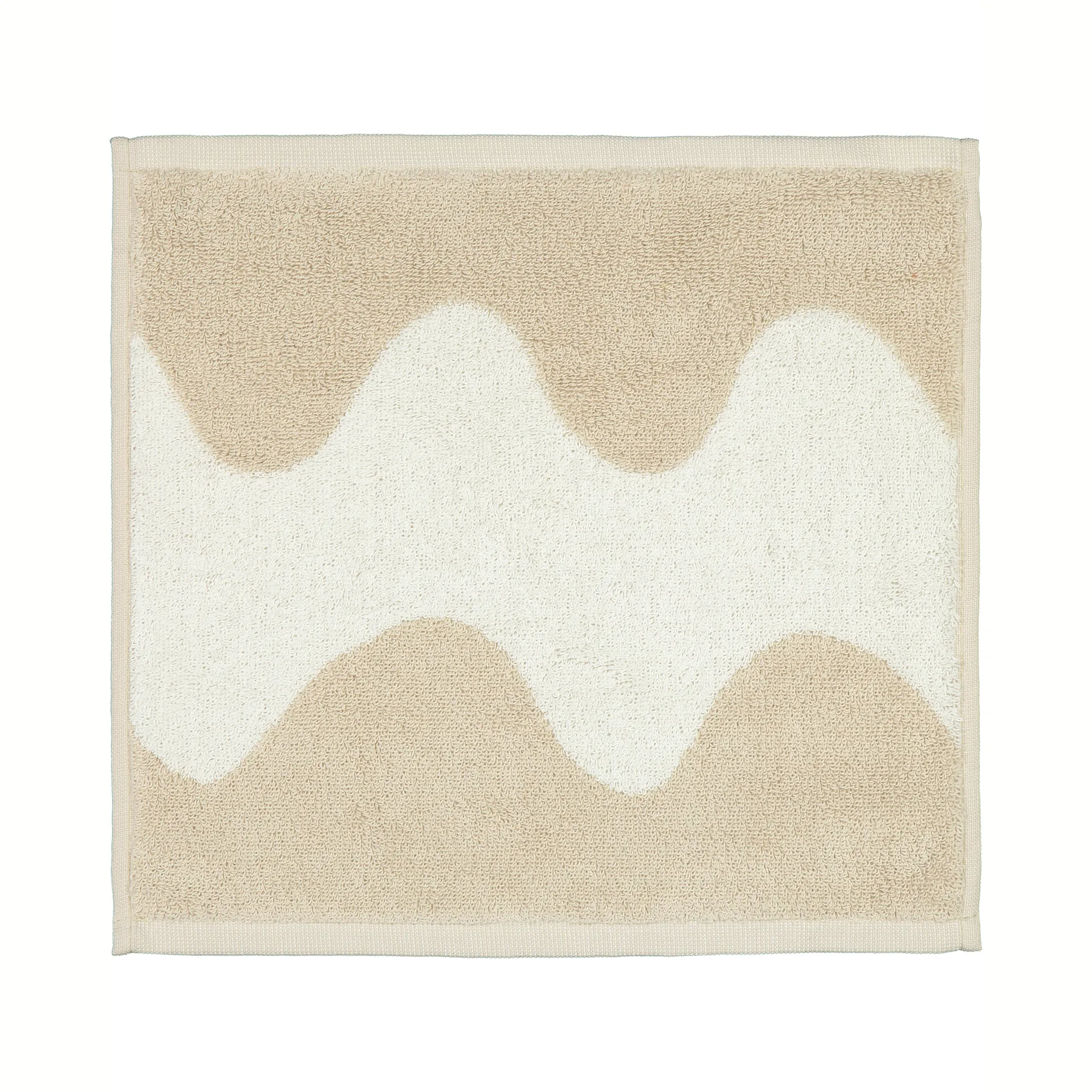 Lokki pyyhe beige-valkoinen, 30x30 cm Marimekko
