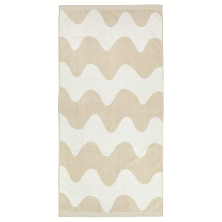 Lokki pyyhe beige-valkoinen - 70x140 cm - Marimekko