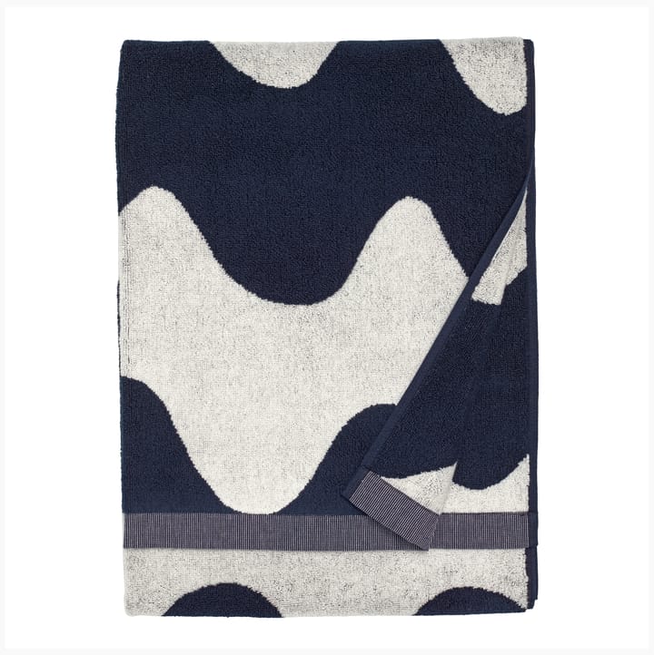 Lokki pyyhe tummansininen-valkoinen, 70x140 cm Marimekko