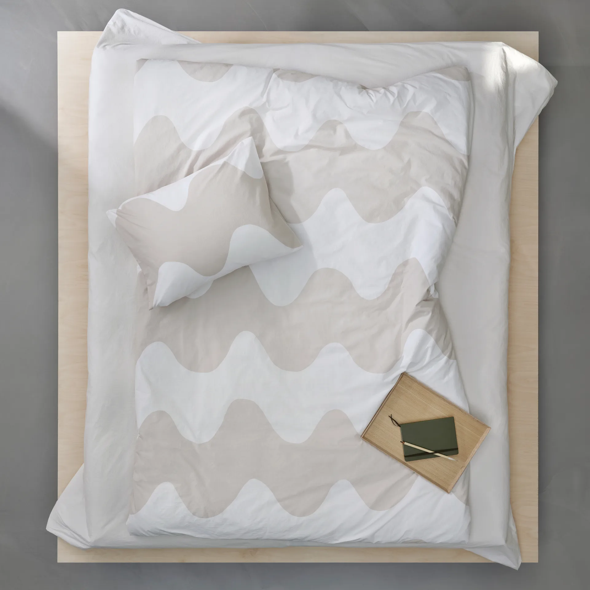 Lokki tyynyliina 50x60 cm, Beige-valkoinen Marimekko