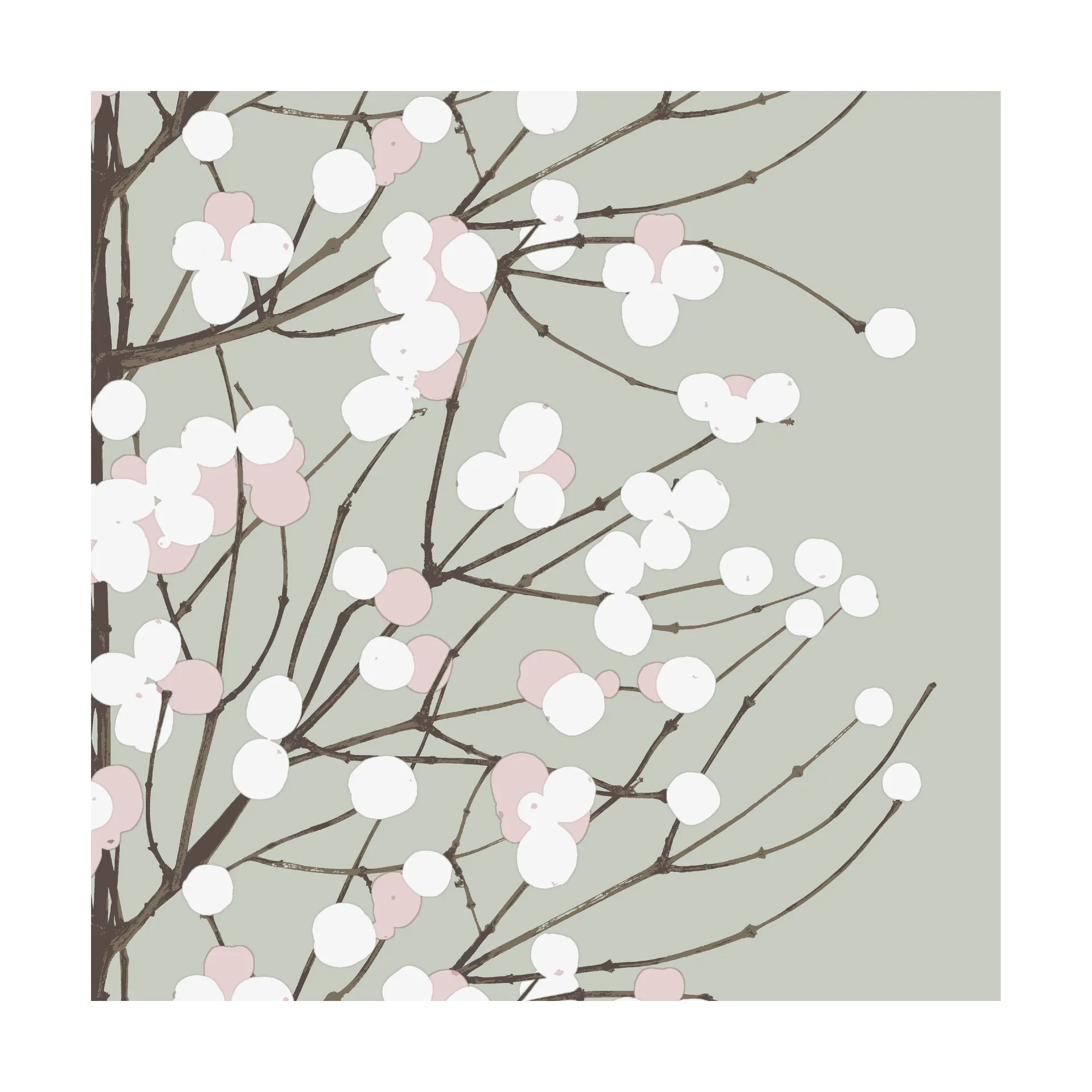 Lumimarja servietti 33x33 cm 20-pakkaus, Sage. Marimekko