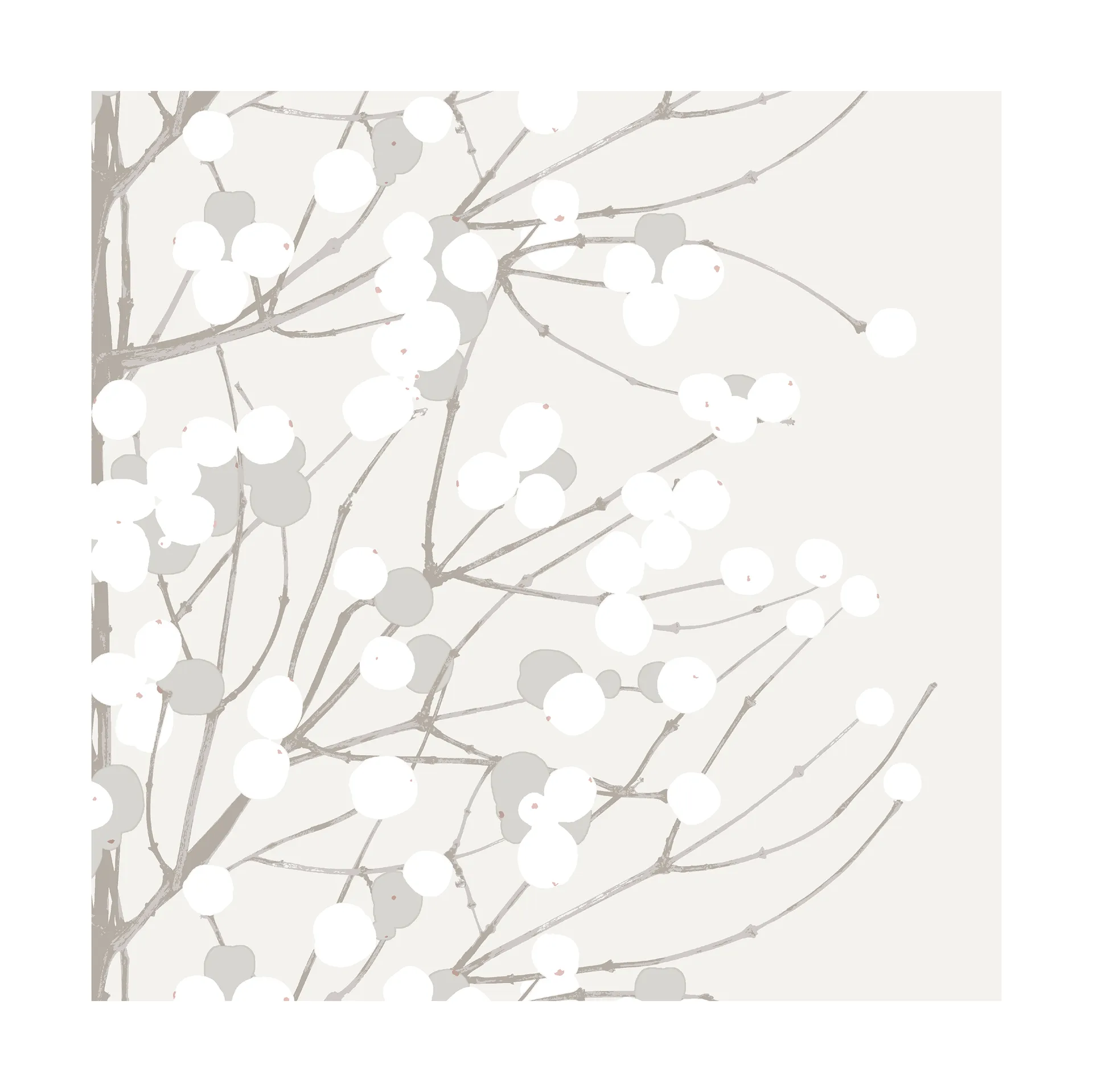 Lumimarja servietti 33x33 cm 20-pakkaus, Valkoinen Marimekko