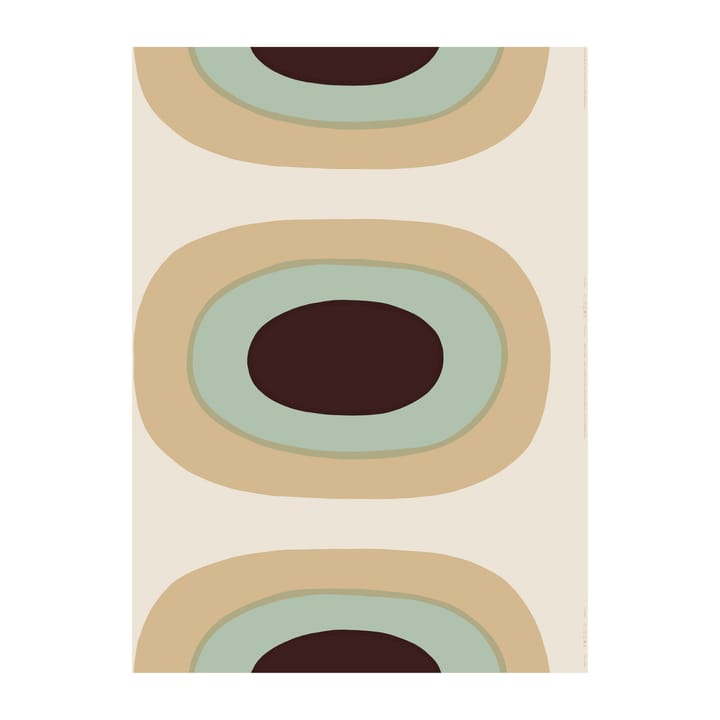 Melooni kangas puuvilla-pellava, Beige-minttu Marimekko