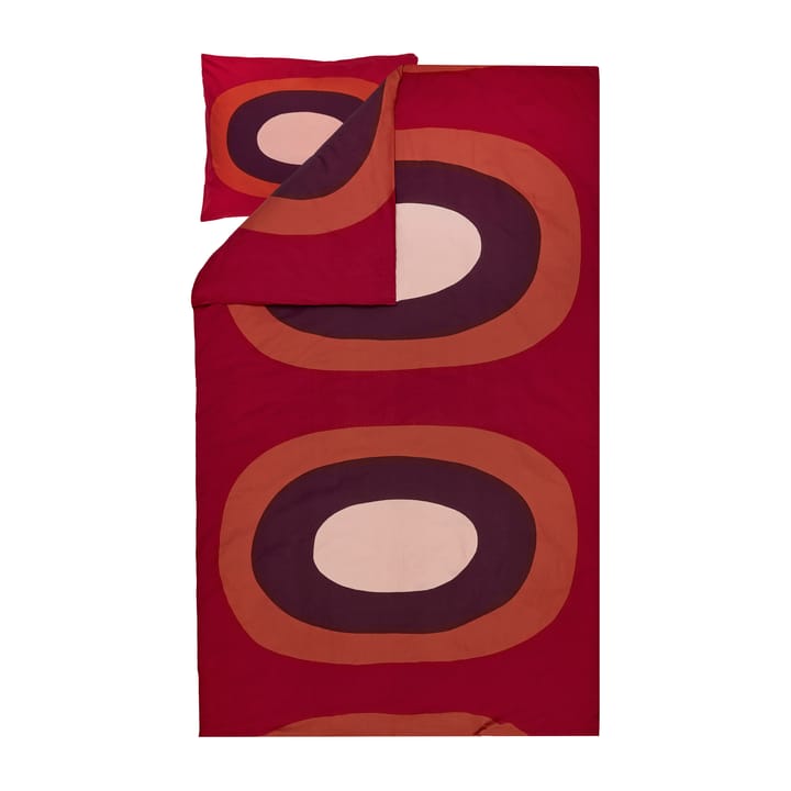 Melooni pussilakana 210x150 cm - punainen-ruskea-lila - Marimekko