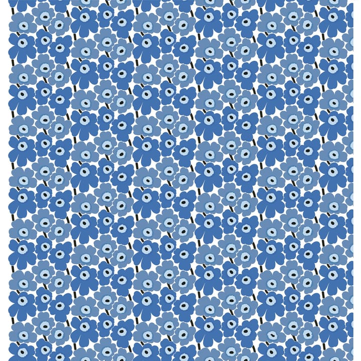Mini Unikko kangas - Sininen-valkoinen - Marimekko