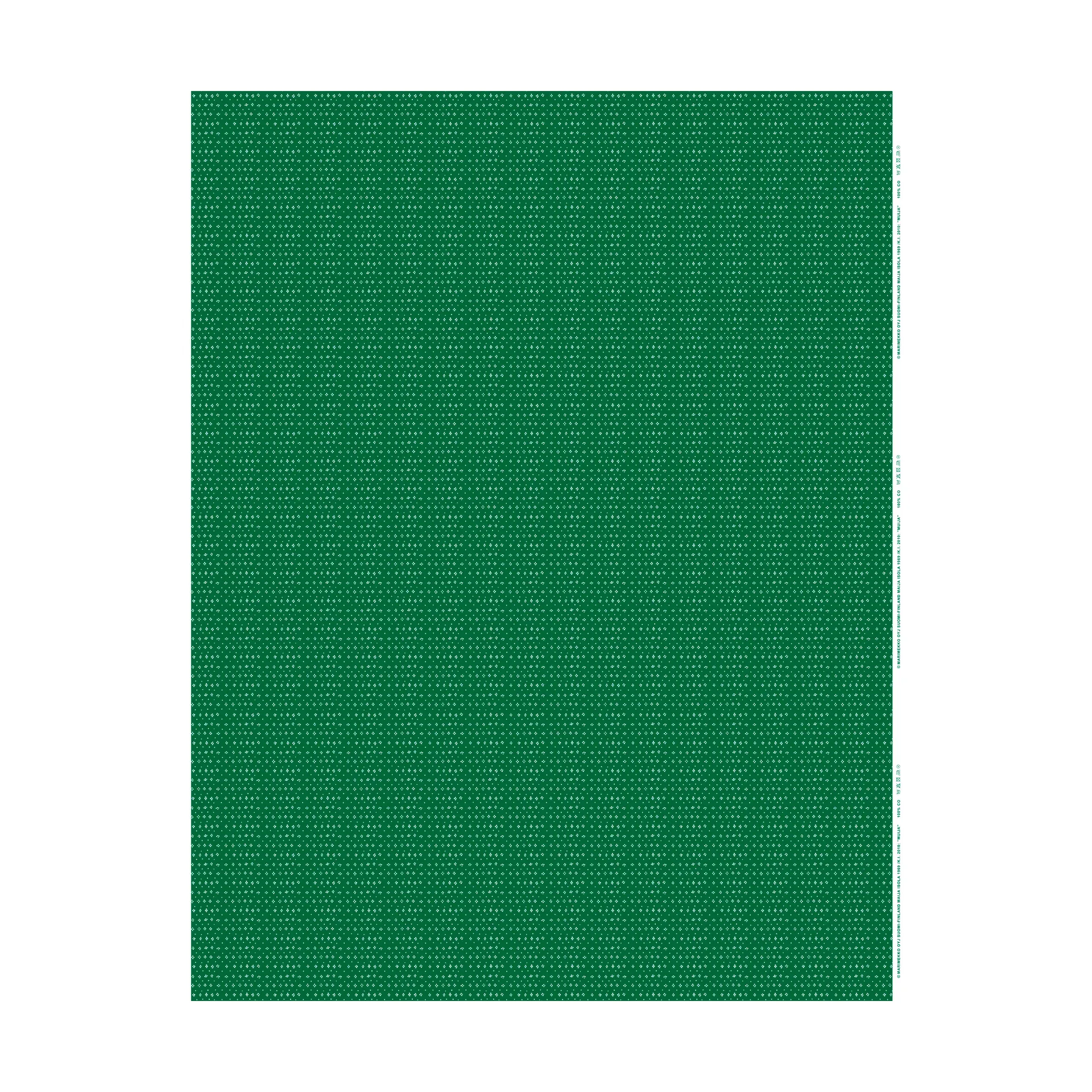 Muija kangas puuvilla-pellava, Vihreä Marimekko