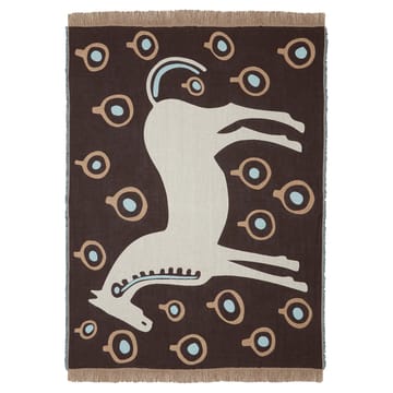 Musta Tamma huopa 130x180 cm - Ruskea-Valkoinen-Sininen - Marimekko