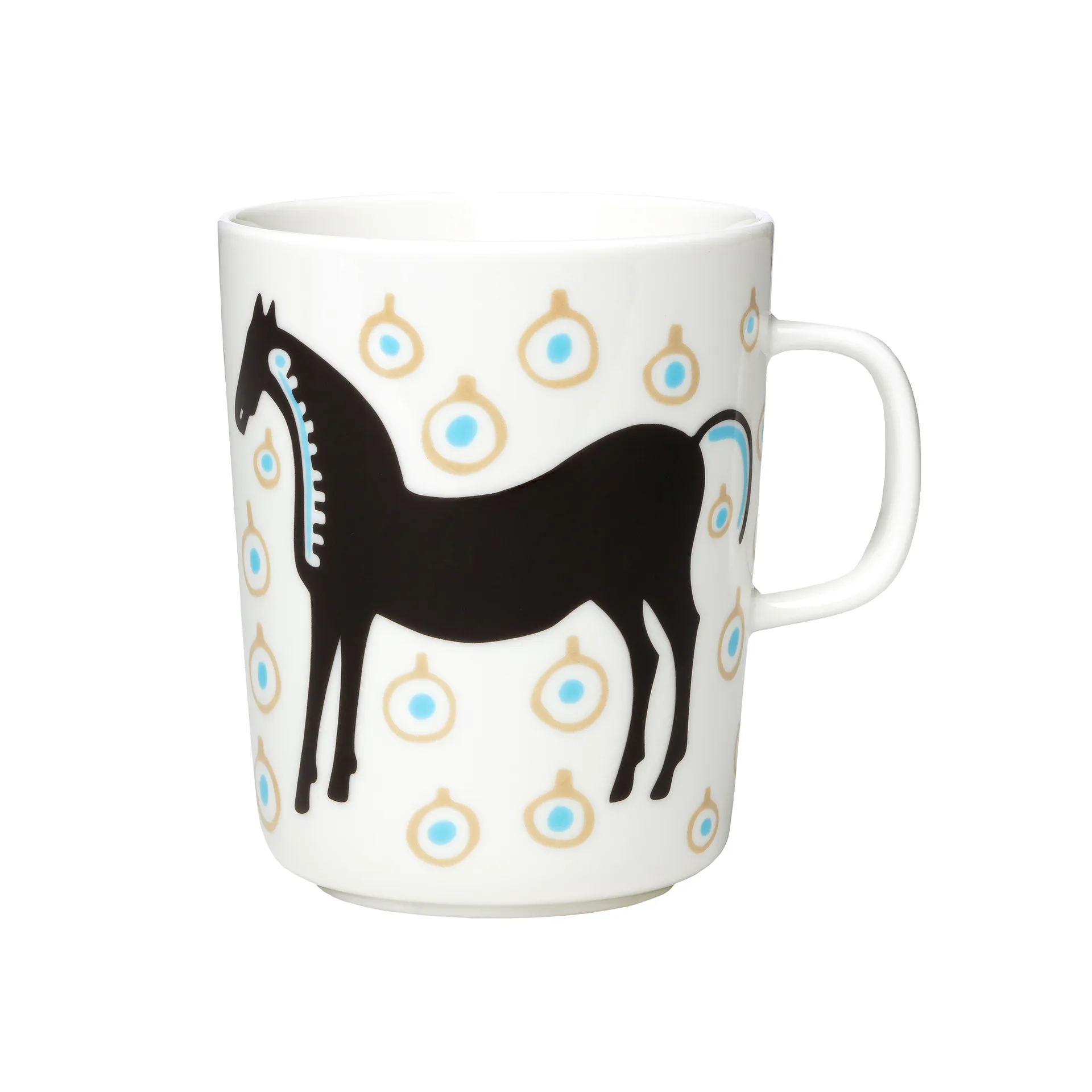 Musta Tamma muki 25 cl, Valkoinen-Ruskea-Beige Marimekko