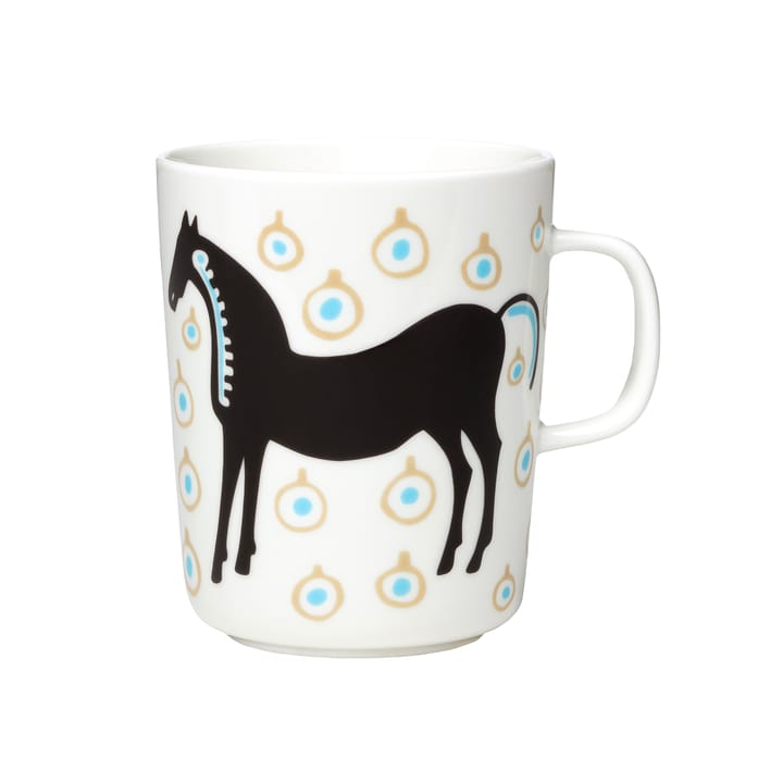 Musta Tamma muki 25 cl, Valkoinen-Ruskea-Beige Marimekko