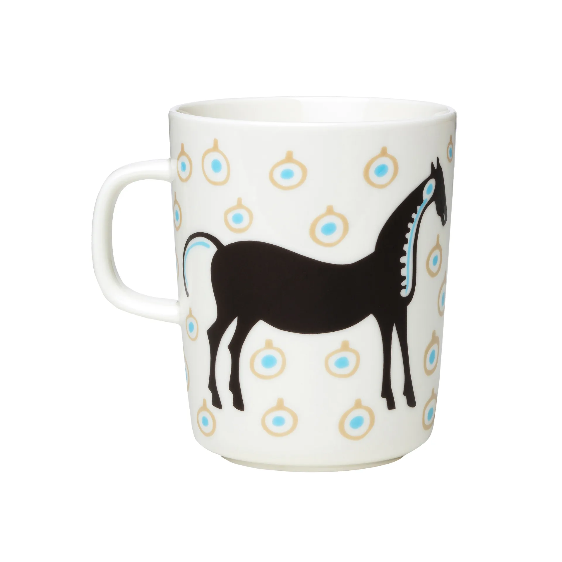 Musta Tamma muki 25 cl, Valkoinen-Ruskea-Beige Marimekko